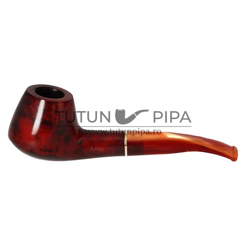 Pipa Angelo 47 confectionata din briar de calitate de culoare rosie
