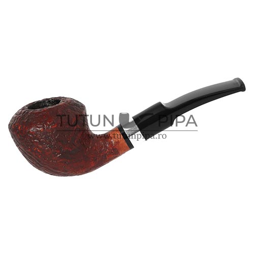 Pipa Angelo 72 Wood Crackle confectionata din Briar cu mustiuc acrilic