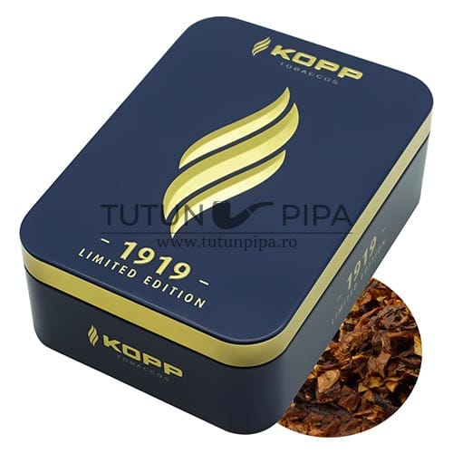 Tutun de pipa Kopp 1919 Pure Tobacco Blends cu amestec tutun Virginia, Burley si Perique