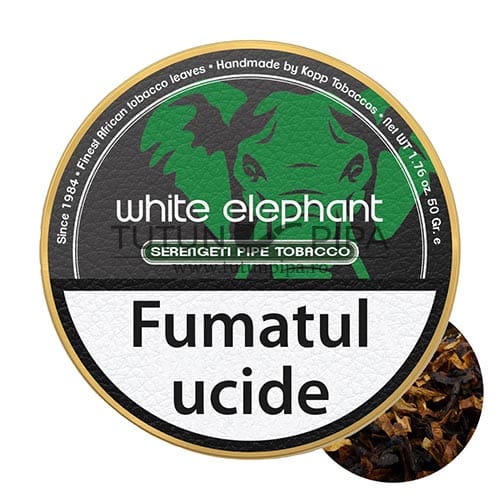 Tutun de pipa White Elephant Serengeti cu amestec de 3 tutunuri de calitate