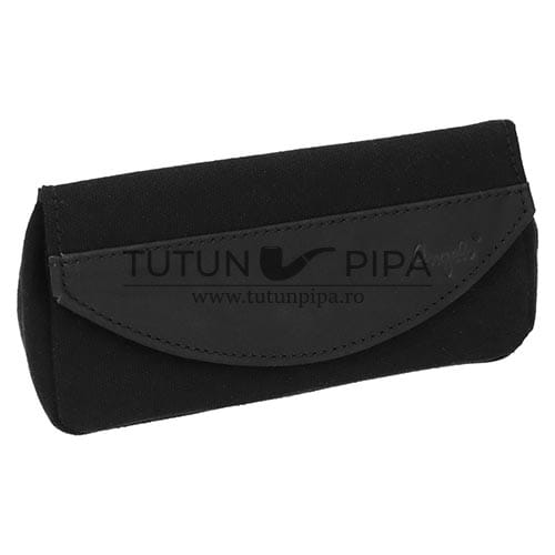 Portofel pipa Angelo Black din material canvas