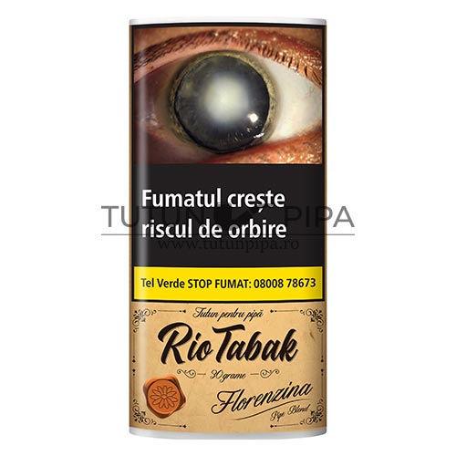 Tutun de pipa RioTabak Florenzina cu aroma de caramel in pachet de 30g