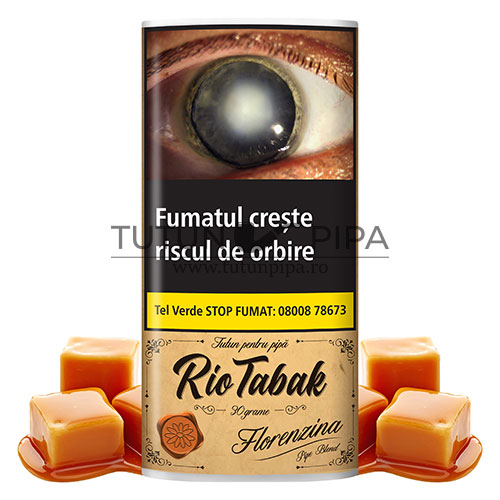 Tutun de pipa RioTabak Florenzina cu aroma de caramel in pachet de 30g